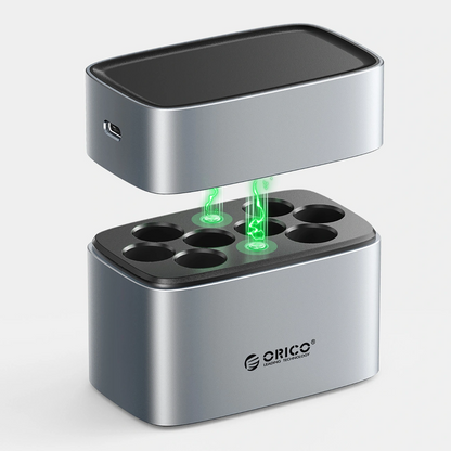 Punjač baterija Orico EV8, AA, Siva
