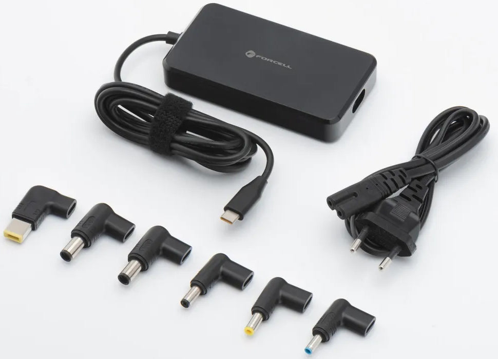 Punjač Forcell F-Energy E856, 65W, Crni