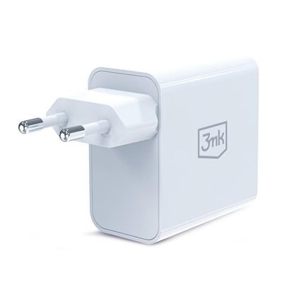 Punjač Mreže 3MK FlowPower, 45W, 1 x USB-A - 1 x USB-C, Bijeli
