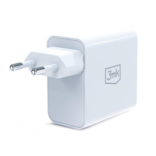 Punjač Mreže 3MK FlowPower, 45W, 1 x USB-A - 1 x USB-C, Bijeli