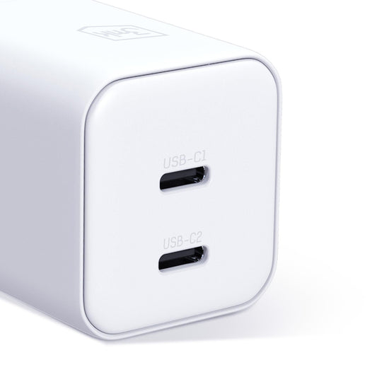 Mrežni punjač 3MK Hyper, 45W, 2 x USB-C, Bijeli