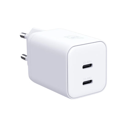 Mrežni punjač 3MK Hyper, 45W, 2 x USB-C, Bijeli