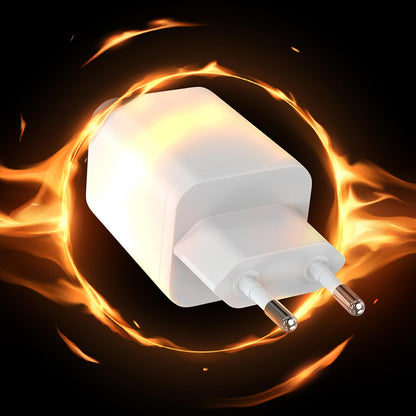 Mrežni punjač 3MK Hyper, 45W, 2 x USB-C, Bijeli