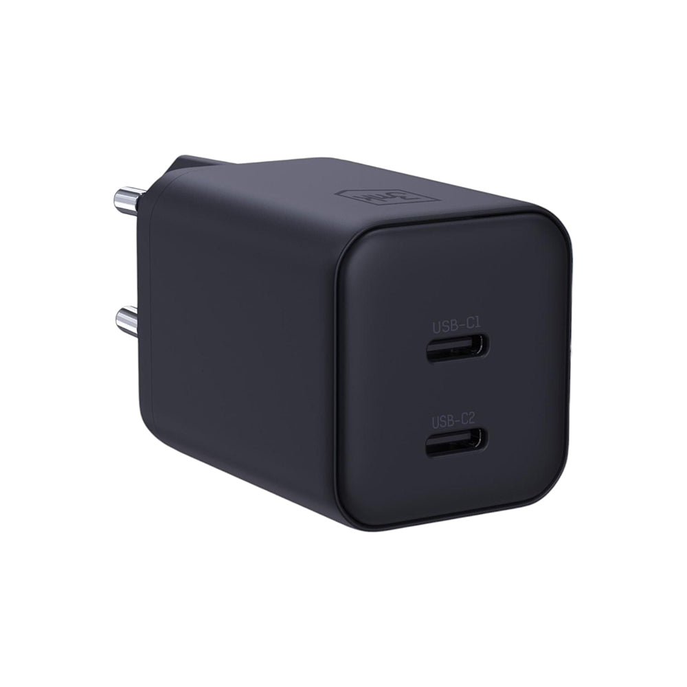 Mrežni punjač 3MK Hyper, 45W, 2 x USB-C, Crni