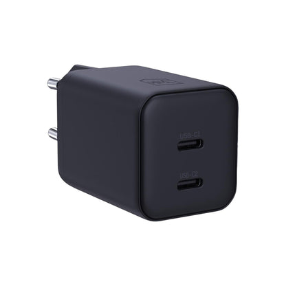 Mrežni punjač 3MK Hyper, 45W, 2 x USB-C, Crni