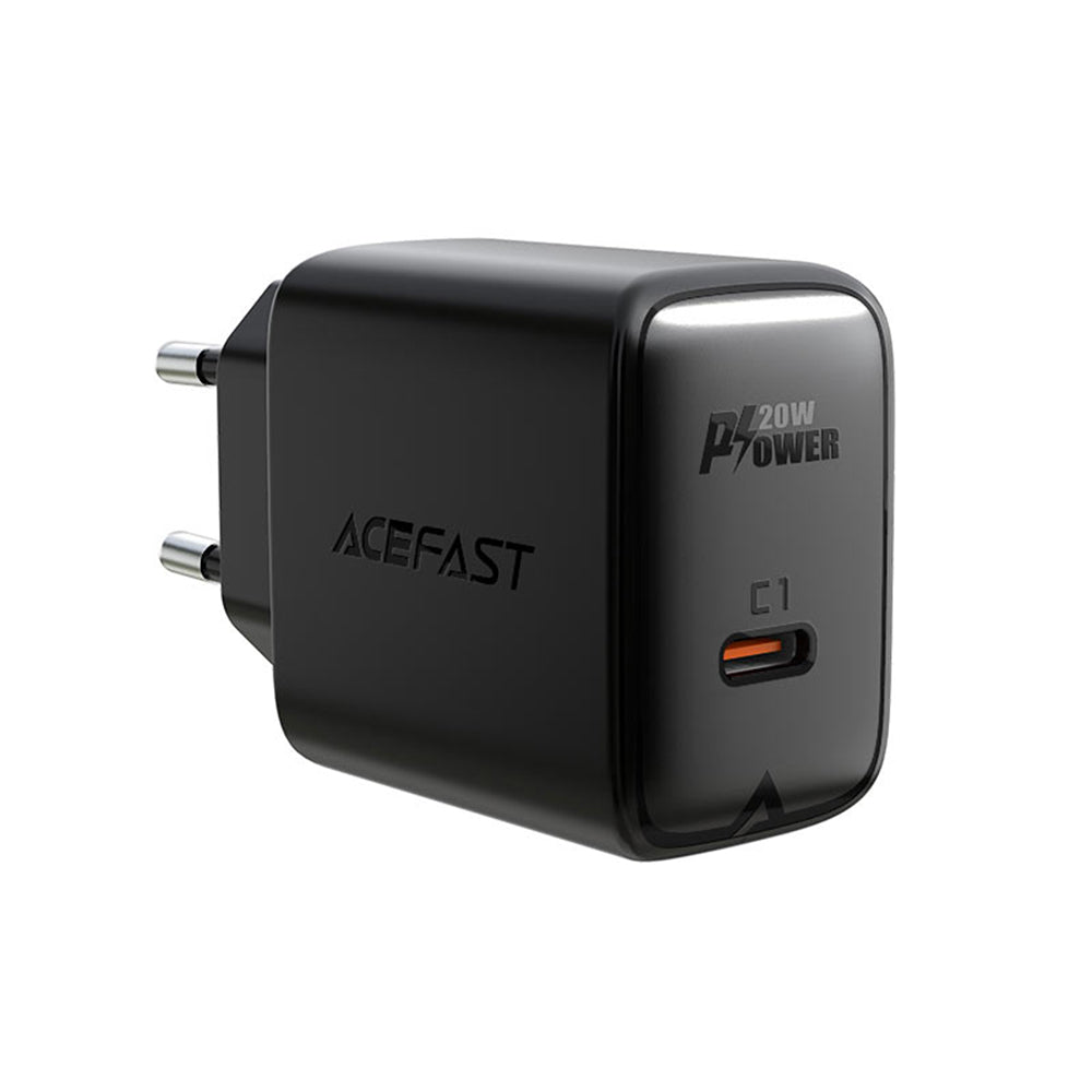 Punjač mreže Acefast A1, 20W, 3A, 1 x USB-C, Crni