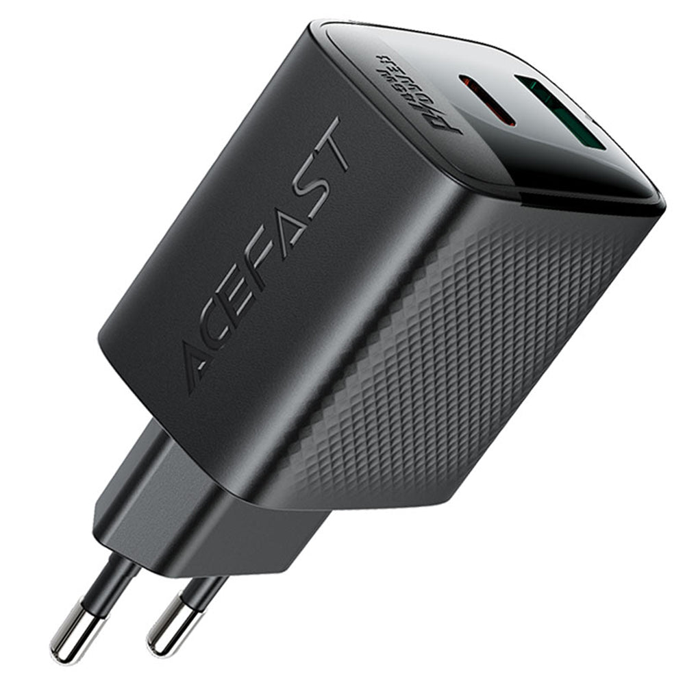Punjač mreže Acefast A106, 45W, 3A, 1 x USB-A - 1 x USB-C, Crni