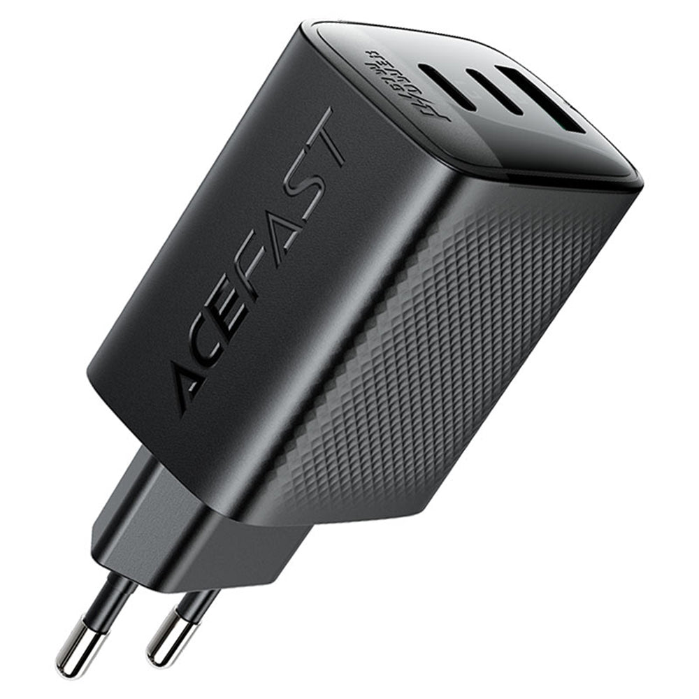 Punjač mreže Acefast A108, 67W, 3A, 1 x USB-A - 2 x USB-C, Crni