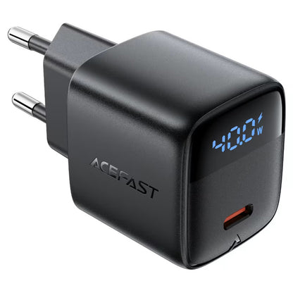 Punjač mreže Acefast A135 Display, 45W, 3A, 1 x USB-C, Crni