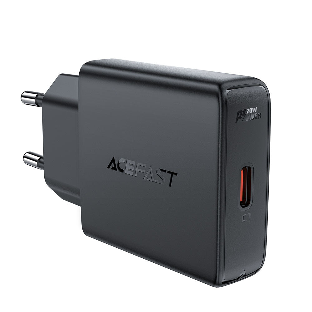 Punjač mreže Acefast A65, 20W, 3A, 1 x USB-C, Crni