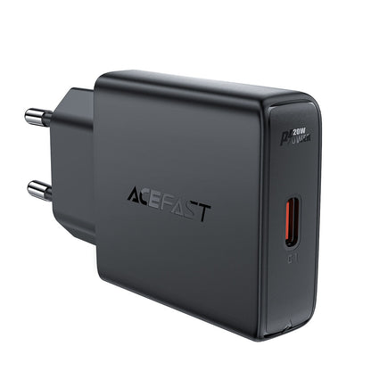 Punjač mreže Acefast A65, 20W, 3A, 1 x USB-C, Crni