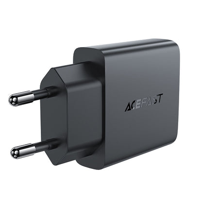 Punjač mreže Acefast A69, 30W, 3A, 1 x USB-A - 1 x USB-C, Crni
