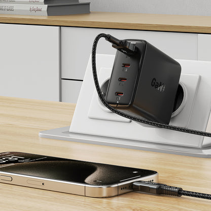 Punjač mreže Acefast A94, 100W, 5A, 1 x USB-A - 3 x USB-C, Crni