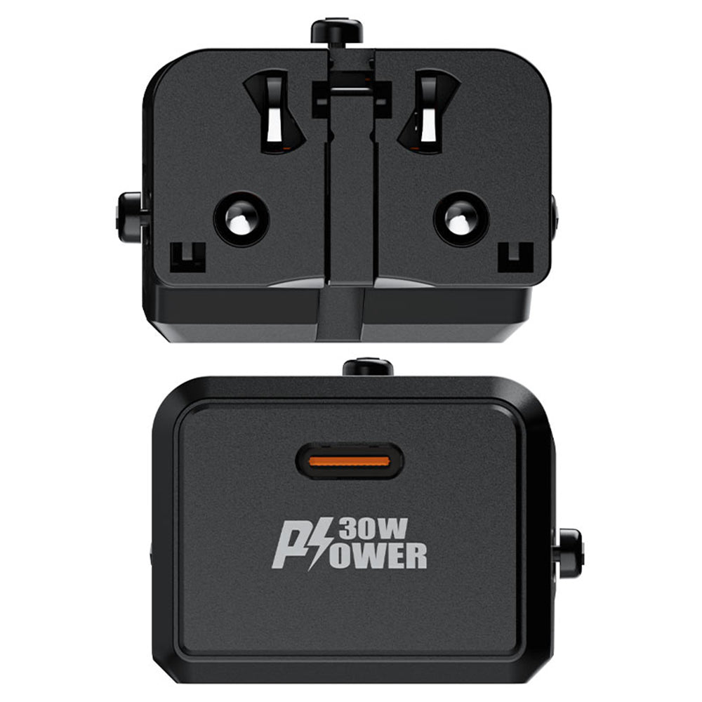 Punjač za mrežu Acefast Z7 Travel, 30W, 3A, 1 x USB-C, Crni