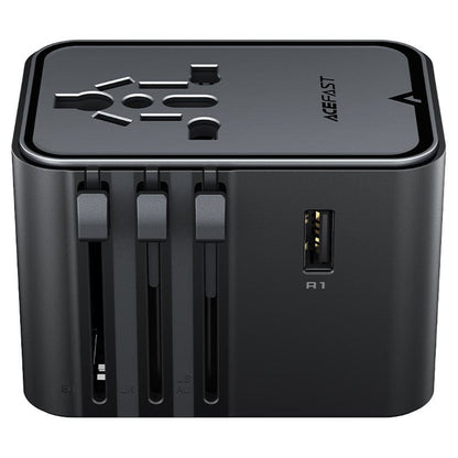 Punjač za putovanja Acefast Z8, 45W, 3A, 2 x USB-A - 3 x USB-C, Crni