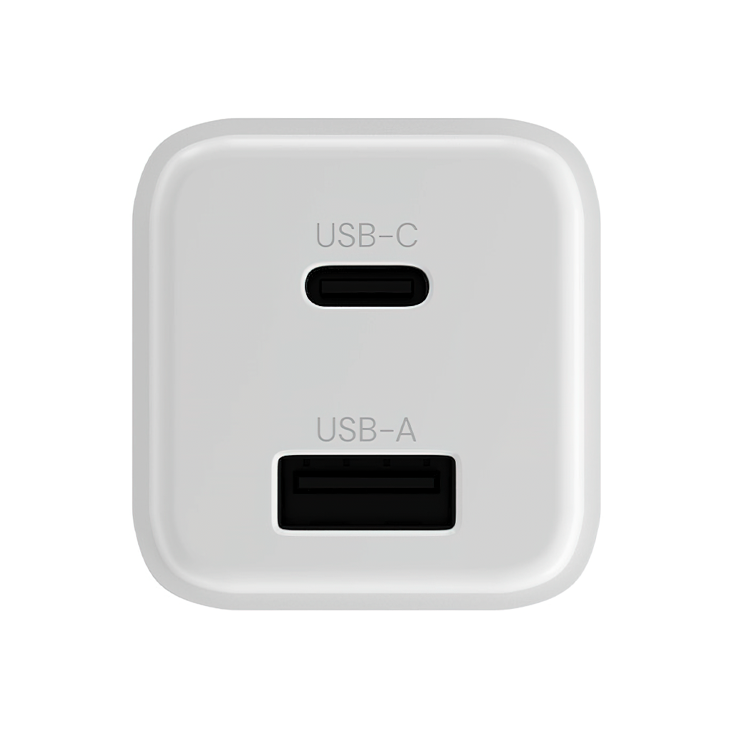 Punjač mreže Allity. ATC-01-30WAC Mini, 30W, 3A, 1 x USB-A - 1 x USB-C, Bijeli