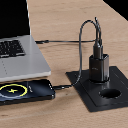 Punjač mreže Allity. ATC-01-30WAC Mini, 30W, 3A, 1 x USB-A - 1 x USB-C, Crni