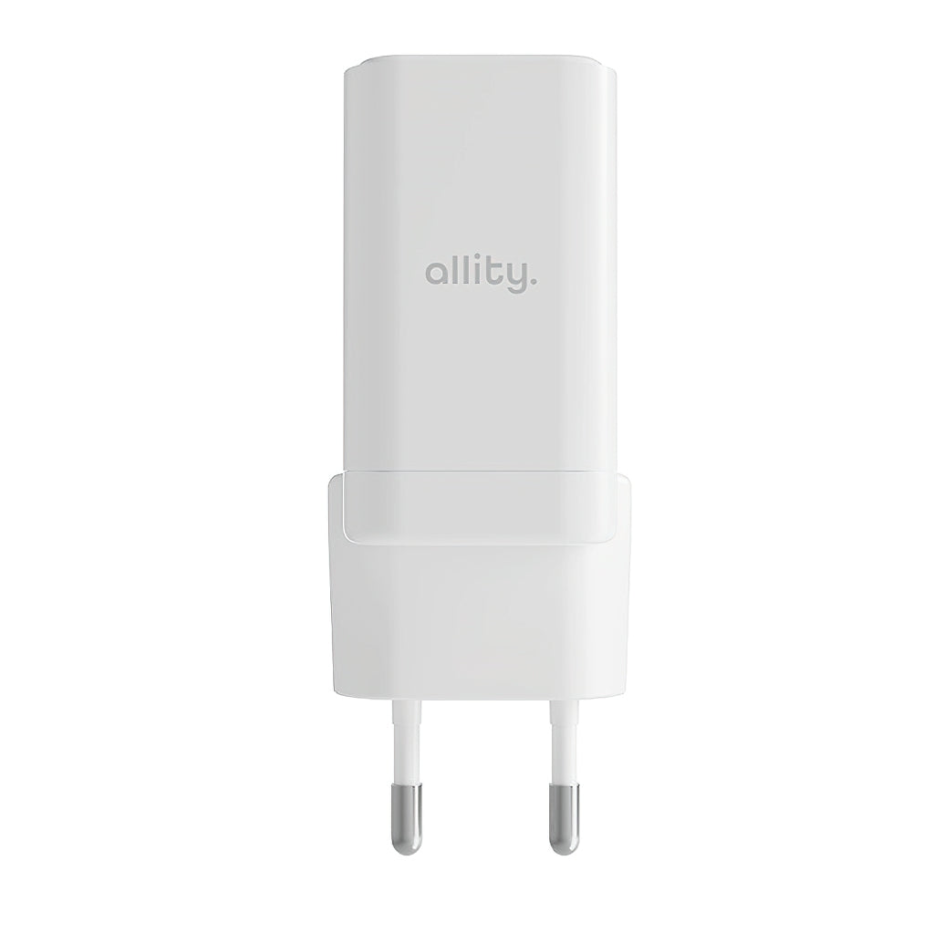 Punjač mreže Allity. ATC-01-45WCC Fast, 45W, 3A, 1 x USB-A - 1 x USB-C, Bijeli