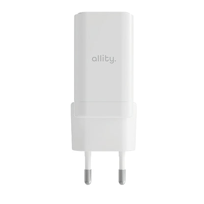Punjač mreže Allity. ATC-01-45WCC Fast, 45W, 3A, 1 x USB-A - 1 x USB-C, Bijeli