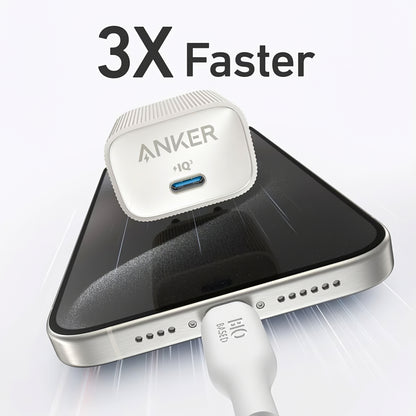 Punjač za mrežu Anker 511 Nano 4, 30W, 3A, 1 x USB-C, Bijeli A2337G21