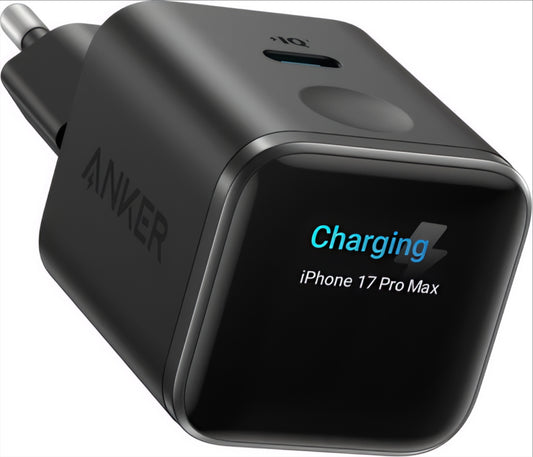 Anker Nano Display mrežni punjač, 45W, 3A, 1 x USB-C, Crni A121DG11