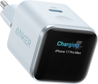 Punjač Mreže Anker Nano Display, 45W, 3A, 1 x USB-C, Plava A121DG31