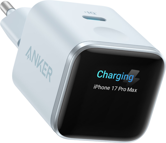 Punjač Mreže Anker Nano Display, 45W, 3A, 1 x USB-C, Plava A121DG31