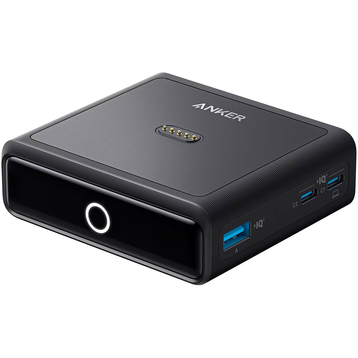 Punjač Anker za mrežu za vanjsku bateriju Prime, 100W, 3A, 1 x Pogo Pin - 1 x USB-C - 2 x USB-A, Crni A1902311