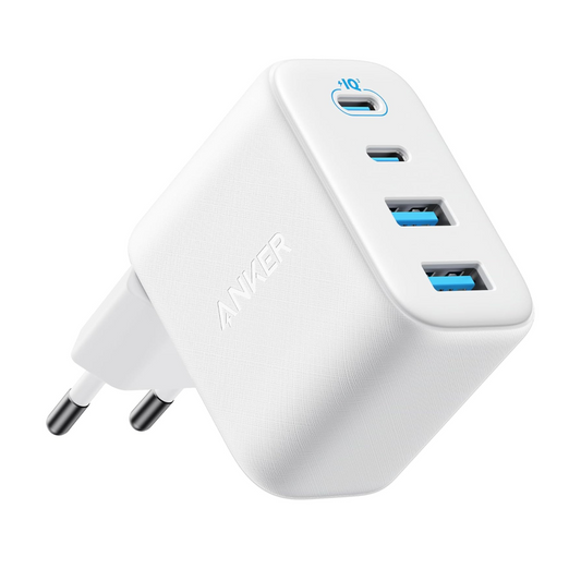 Mrežni punjač Anker Zolo, 50W, 3A, 2 x USB-A - 2 x USB-C, Bijeli A121EG21