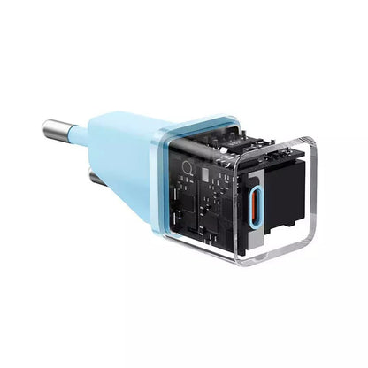 Punjač mreže Baseus GaN Mini 1C, 20W, 3A, 1 x USB-C, Plavi CCGN050103