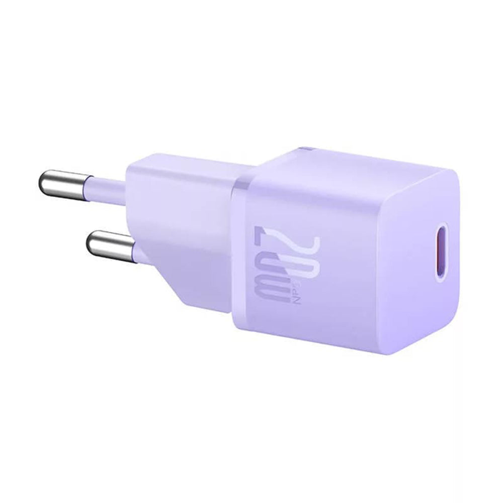 Punjač mreže Baseus, 20W, 3A, 1 x USB-C, Ljubičasti CCGN050105