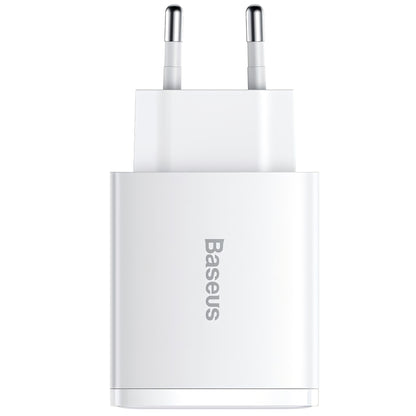 Punjač Baseus Compact, 30W, 1 x USB-C - 2 x USB-A, Bijeli CCXJ-E02