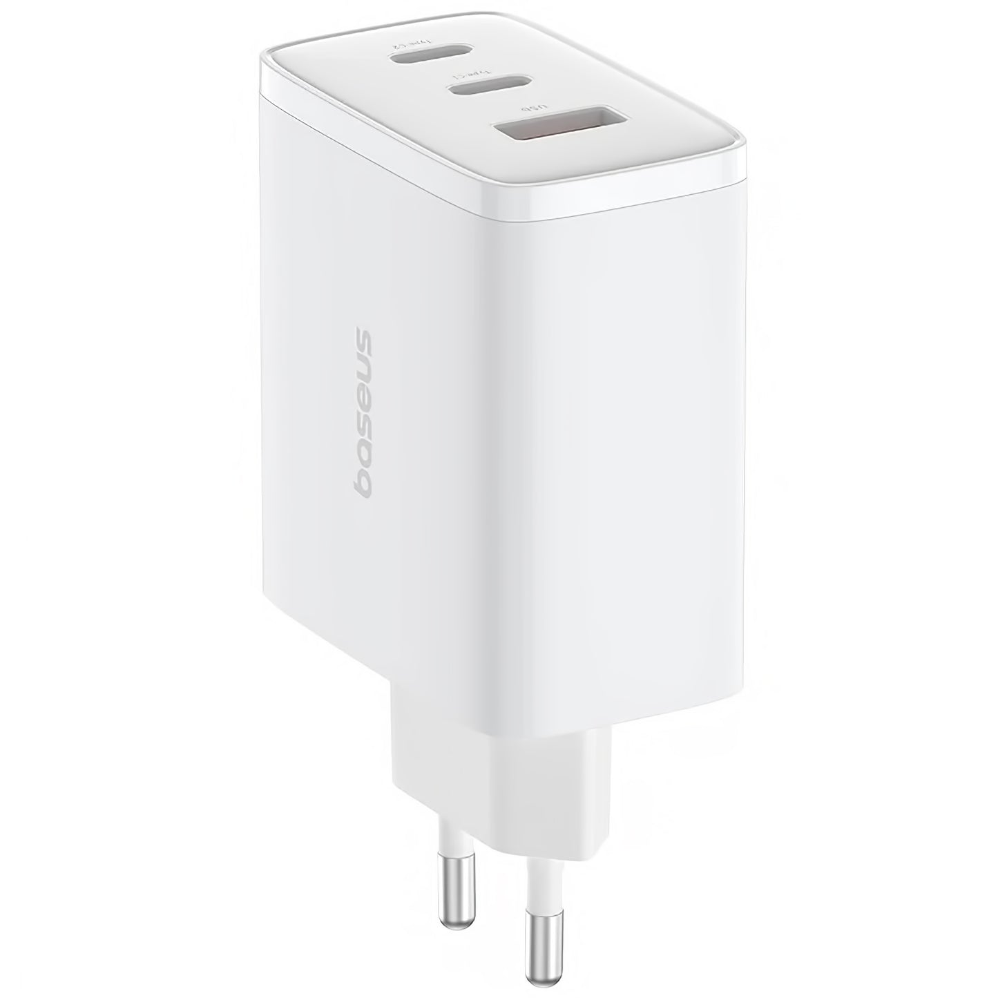 Punjač Baseus Cube Pro, 65W, 3.25A, 1 x USB-A - 2 x USB-C, Bijeli P10152301213-00