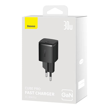 Punjač Baseus Cube Pro, 30W, 3A, 1 x USB-C, Crni CCXF000301