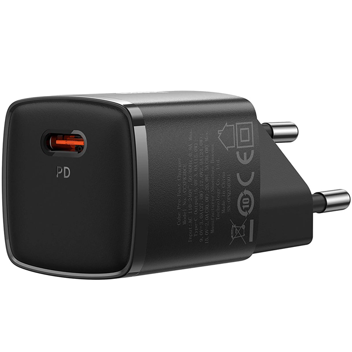 Punjač Baseus Cube Pro, 30W, 3A, 1 x USB-C, Crni CCXF000301