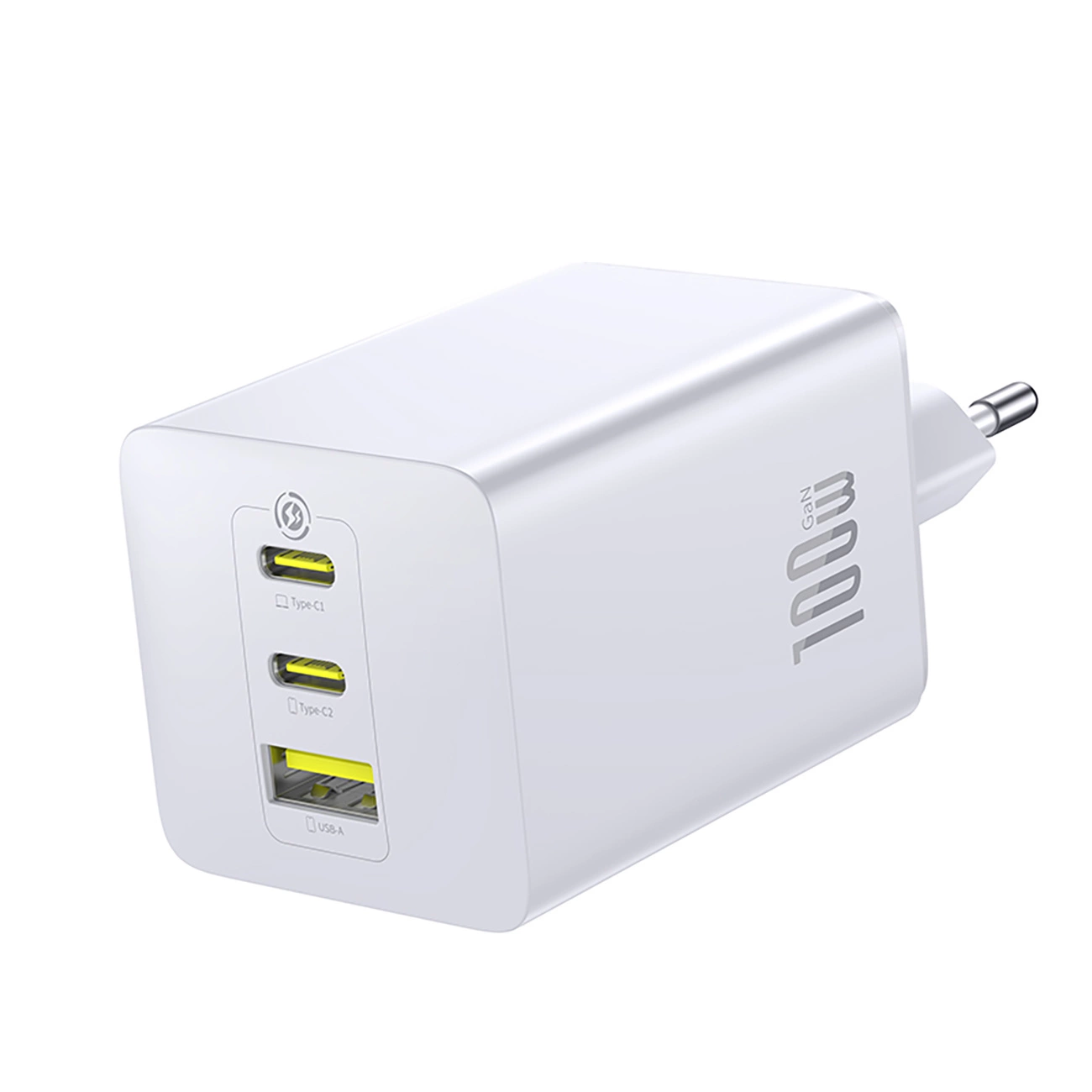 Punjač Baseus EnerFill FE11, 100W, 5A, 1 x USB-A - 2 x USB-C, Bijeli P10182102213-00
