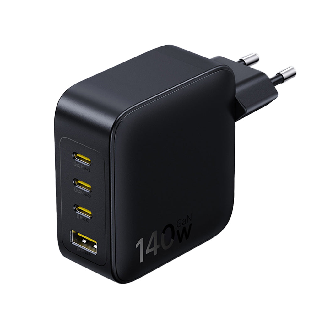 Mrežni punjač Baseus EnerFill FH11, 140W, 5A, 1 x USB-A - 3 x USB-C, Crni E0121J00