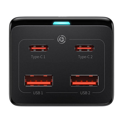Produžni kabel Baseus GaN3 Pro PowerStrip, 100W, 5A, 2 x USB-A - 2 x USB-C - 1 x Schuko, Crni PSZM000401