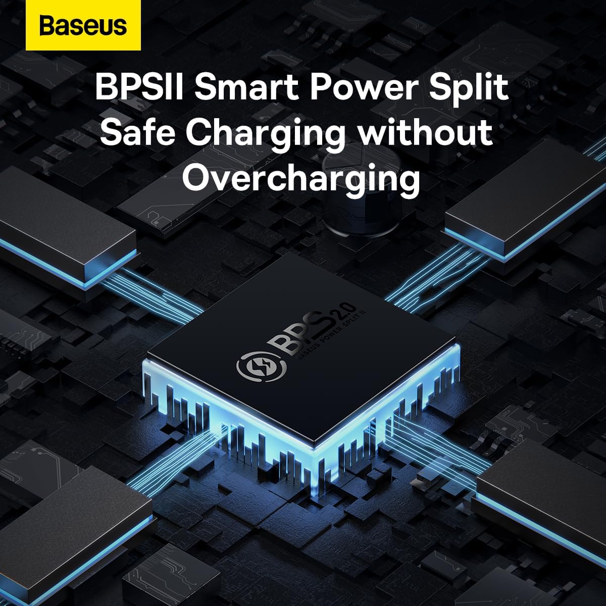 Punjač Baseus GaN5 Pro, 65W, 3.25A, 1 x USB-A - 2 x USB-C, Bijeli CCGP120202