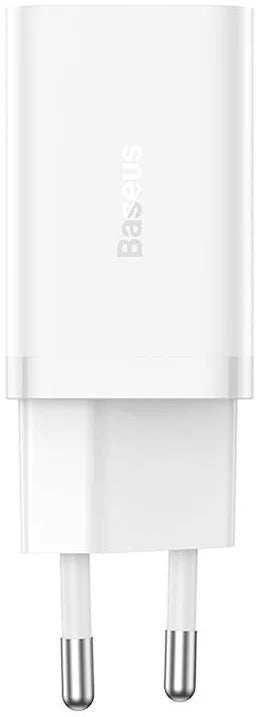 Punjač mreže Baseus GaN5 Pro, 40W, 3A, 2 x USB-C, Bijeli CCGP180102