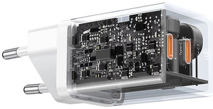 Punjač mreže Baseus GaN5 Pro, 40W, 3A, 2 x USB-C, Bijeli CCGP180102