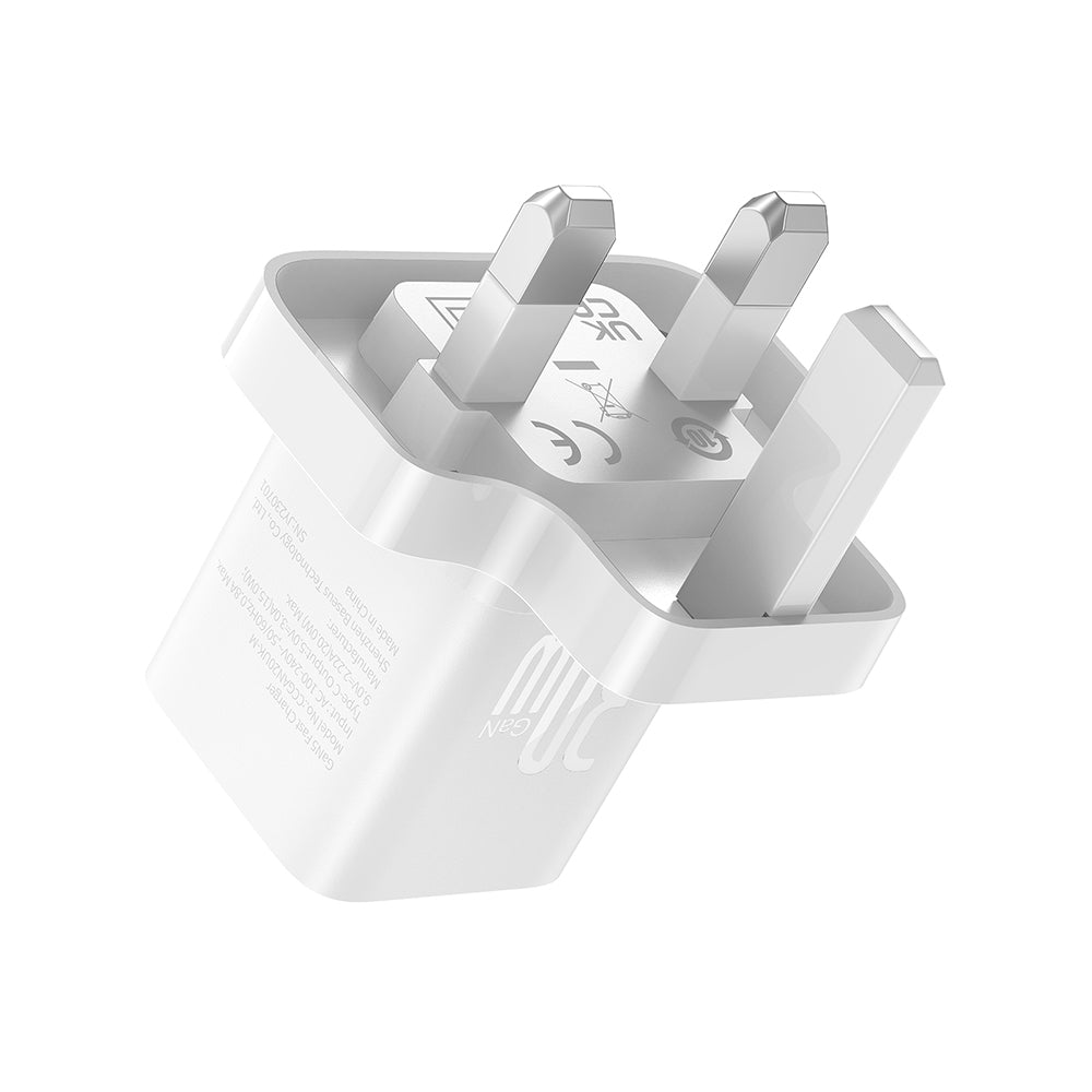Punjač mreže Baseus GaN5 UK, 30W, 3A, 1 x USB-C, Bijeli P10110906213-00