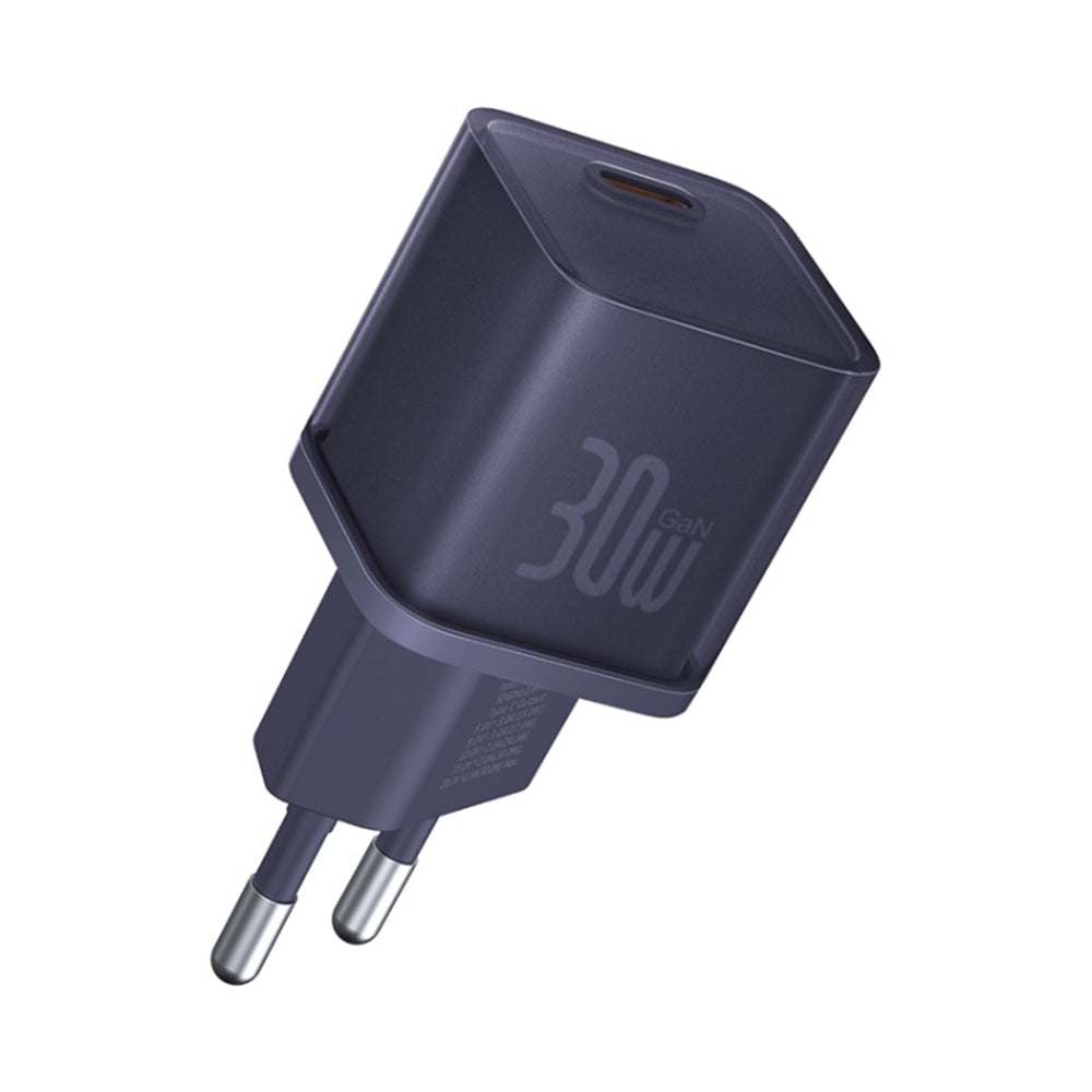 Punjač mreže Baseus GaN5S, 30W, 3A, 1 x USB-C, Ljubičasti P10162504523-00