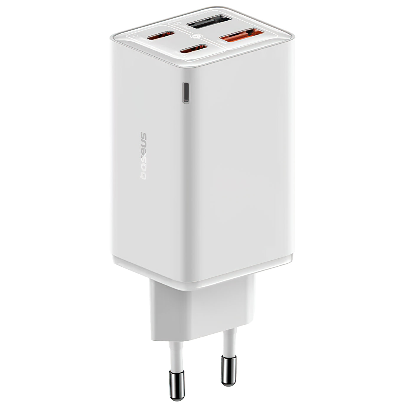 Punjač Baseus GaN6 Pro, 65W, 3.25A, 2 x USB-A - 2 x USB-C, Bijeli