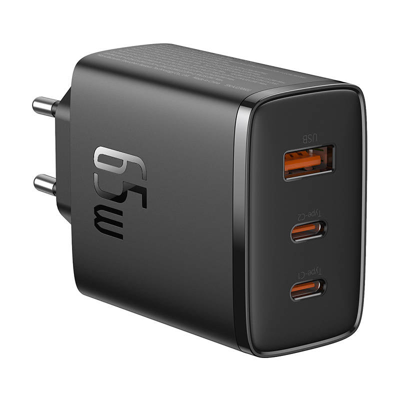 Punjač mreže Baseus OS-Cube Pro, 65W, 3.25A, 1 x USB-A - 2 x USB-C, Crni P10152301113-00
