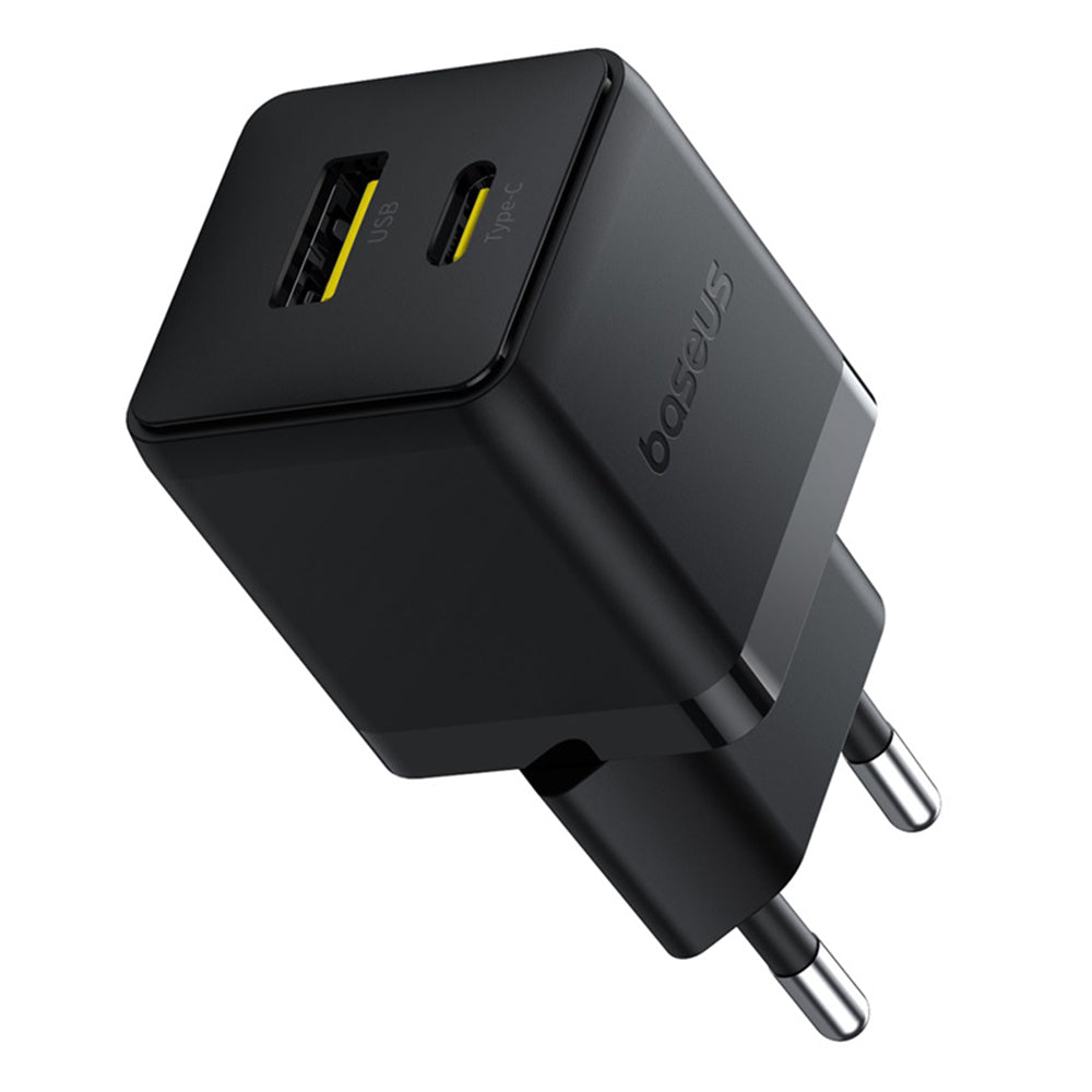 Punjač mreže Baseus Palm, 30W, 3A, 1 x USB-A - 1 x USB-C, Crni P1011160A113-00