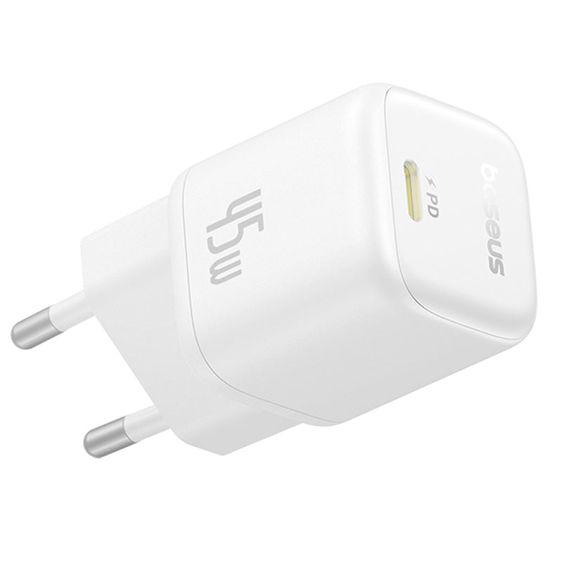 Punjač mreže Baseus PicoGo, 45W, 3A, 1 x USB-C, Bijeli P10176800213-00