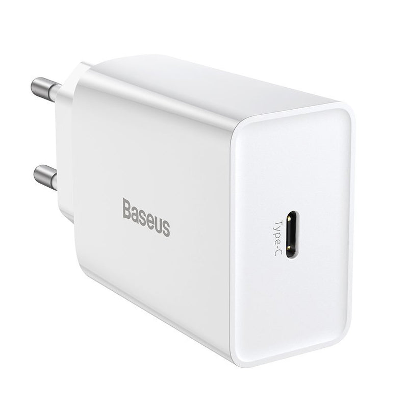Punjač Baseus Speed Mini, 20W, 3A, 1 x USB-C, Bijeli CCFS-SN02