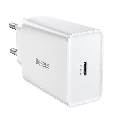 Punjač Baseus Speed Mini, 20W, 3A, 1 x USB-C, Bijeli CCFS-SN02