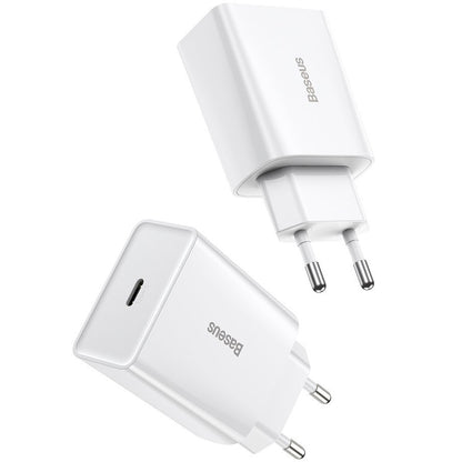 Punjač Baseus Speed Mini, 20W, 3A, 1 x USB-C, Bijeli CCFS-SN02